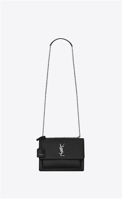 ysl sunset medium smooth leather blanc vintage|SUNSET MEDIUM IN SMOOTH LEATHER .